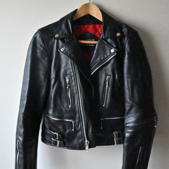 [SOLD] Straight to Hell Defector Women's Leather Moto Jacket M - Picture 4 of 9